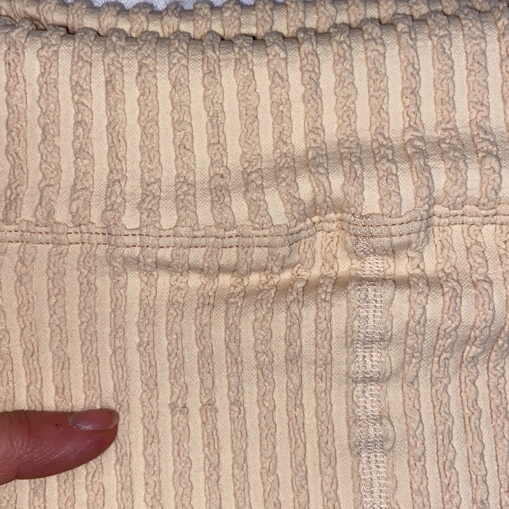 NEW! FREE PEOPLE MOVEMENT One To Another Shorts XS Whipped Peach Cream Nude - Picture 14 of 15